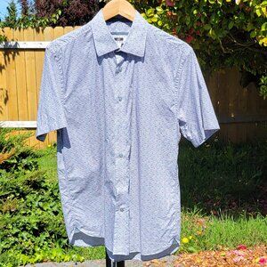 Joseph Abboud Grey Short Sleeve Shirt